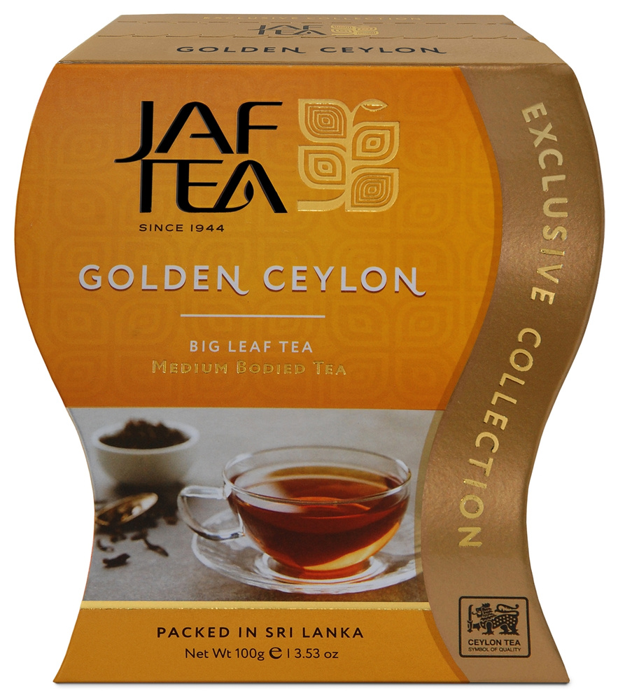 Чай цейлонский JAF TEA "Golden Ceylon" чёрный листовой, сорт ОРА, 100 г.  #1