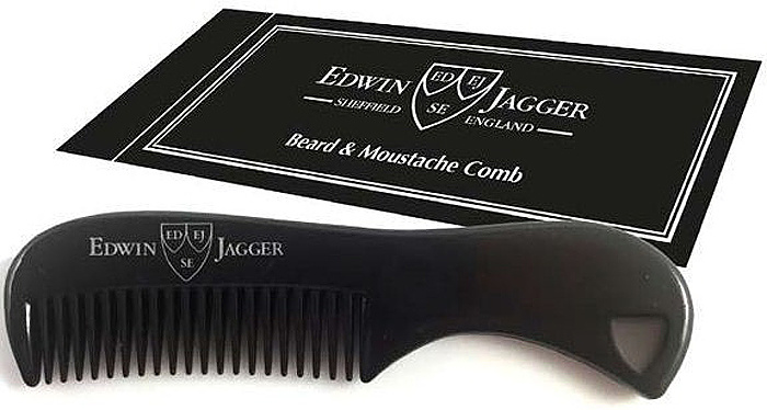 Расческа для бороды и усов Edwin Jagger черная #1