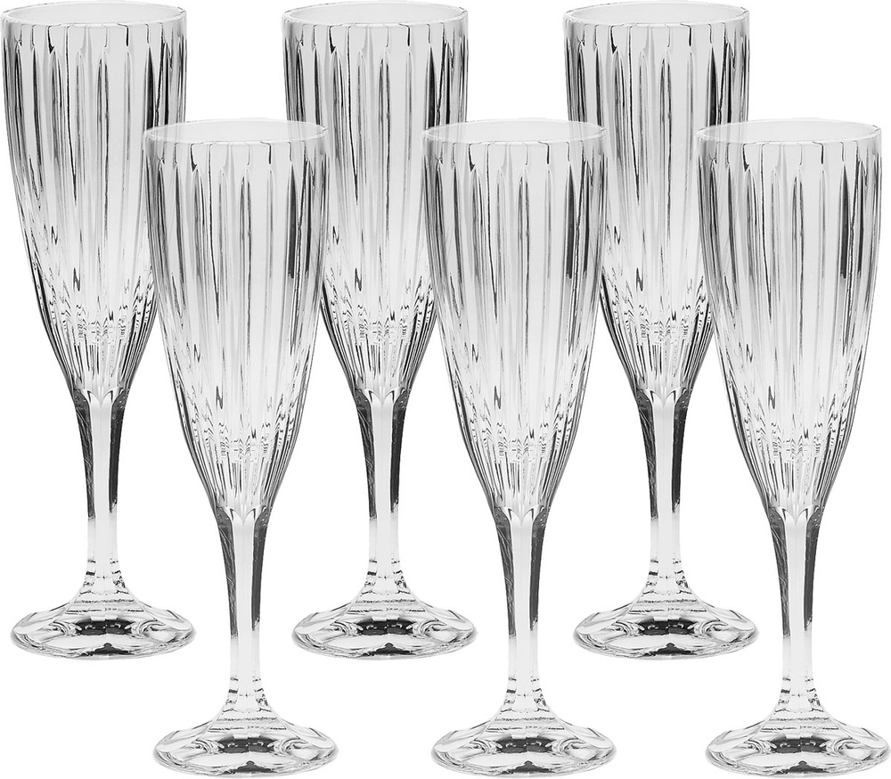Crystal Bohemia Набор бокалов для шампанского, 180 мл, 6 шт #1