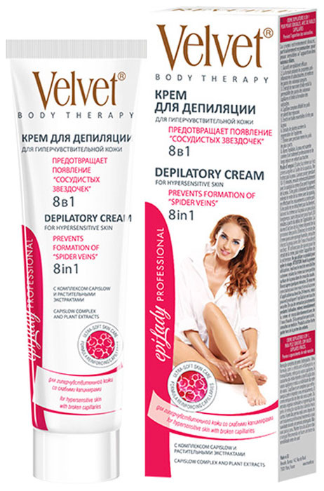 Velvet Крем для депиляции 8 в 1 для гиперчувствительной кожи, 125 мл  #1