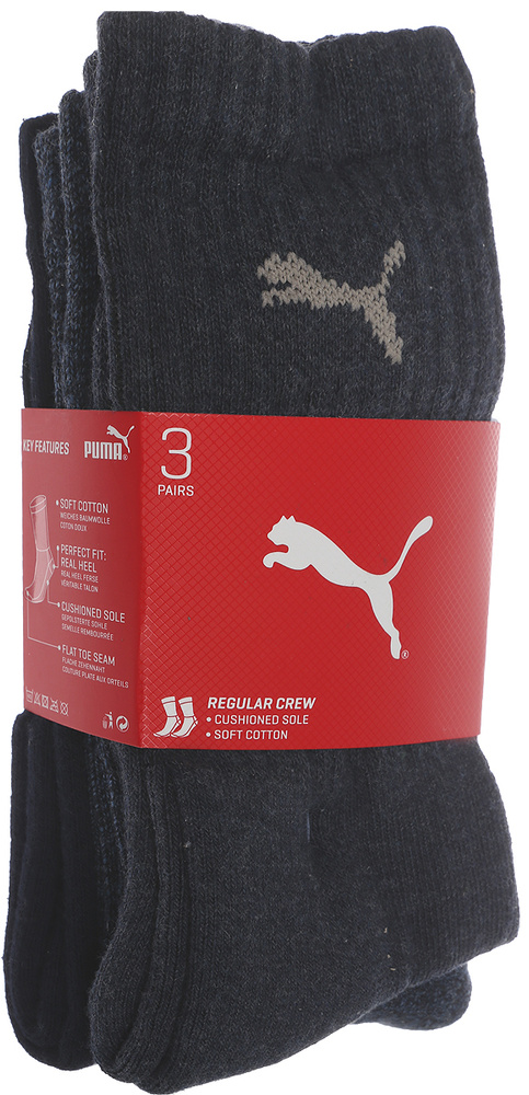 Комплект носков PUMA PUMA CREW SOCK 3P, 3 пары #1