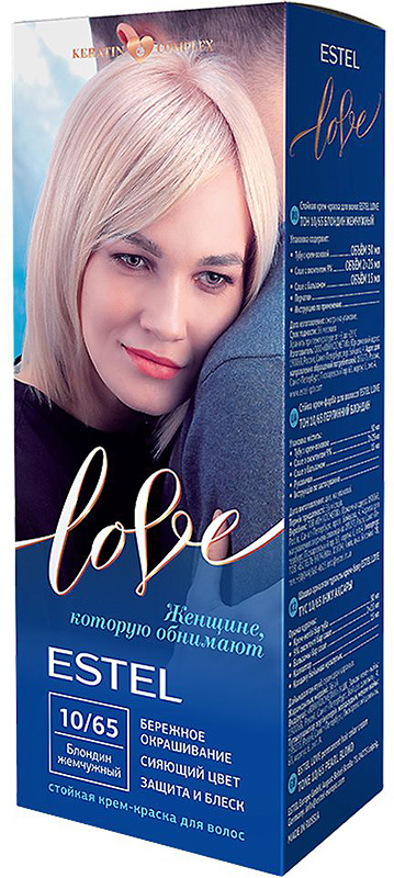 ESTEL Стойкая крем-краска для волос Love тон 10/65 Блондин жемчужный  #1
