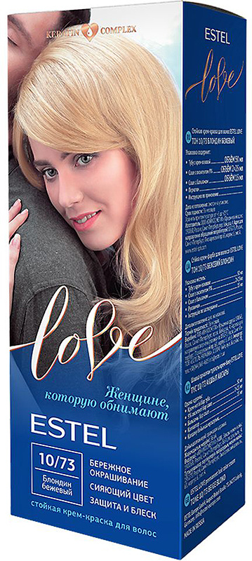 ESTEL Стойкая крем-краска для волос Love тон 10/73 Блондин бежевый EL10/73  #1