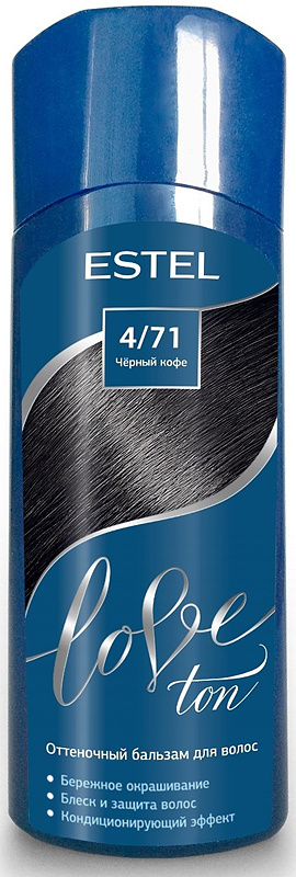 Estel оттеночный бальзам для волос Love Ton 4/71 Черный кофе Тонирующее средство  #1
