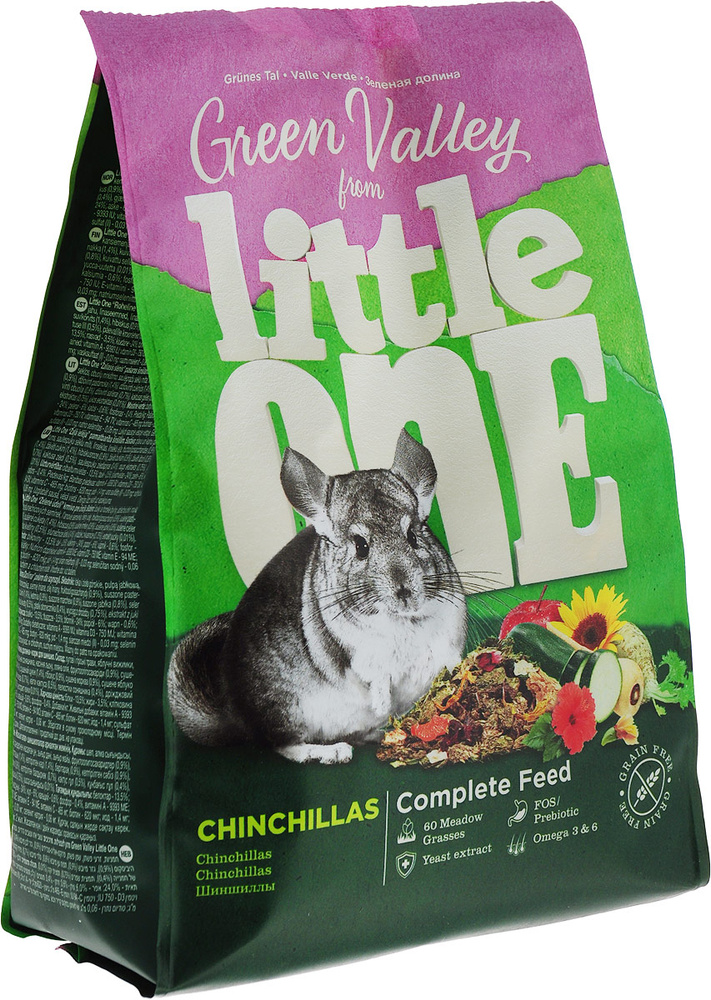 Little One Green Valley food for chinchillas / Корм Литтл Уан для Шиншилл Разнотравье 750 г  #1