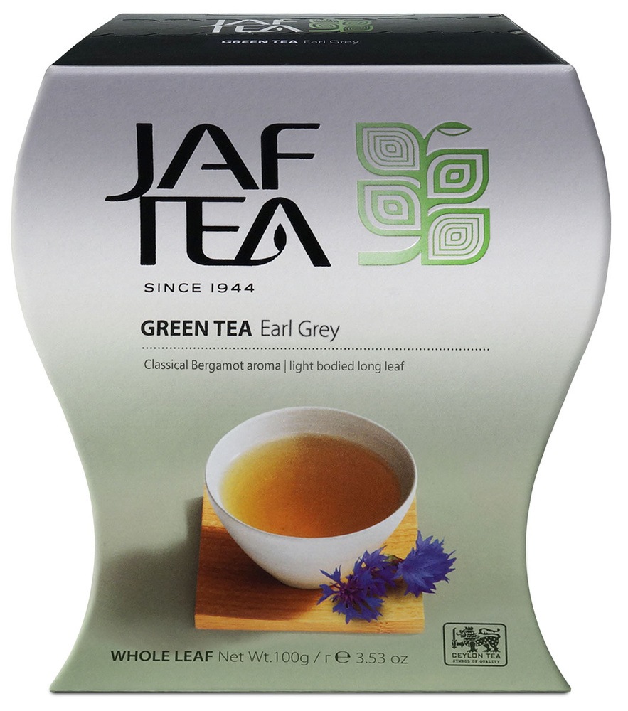 Чай цейлонский JAF TEA "Earl Grey" зеленый листовой, с ароматом бергамота, 100 г.  #1