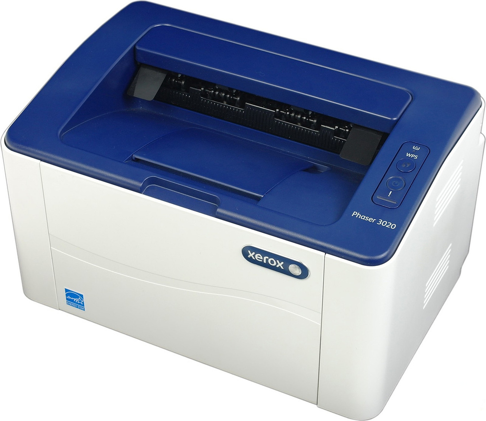 Xerox Принтер лазерный Phaser 3020BI, белый, синий #1