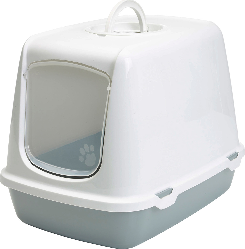 SAVIC OSCAR туалет для кошек белый светло-серый 1х4 0265-00WG #1