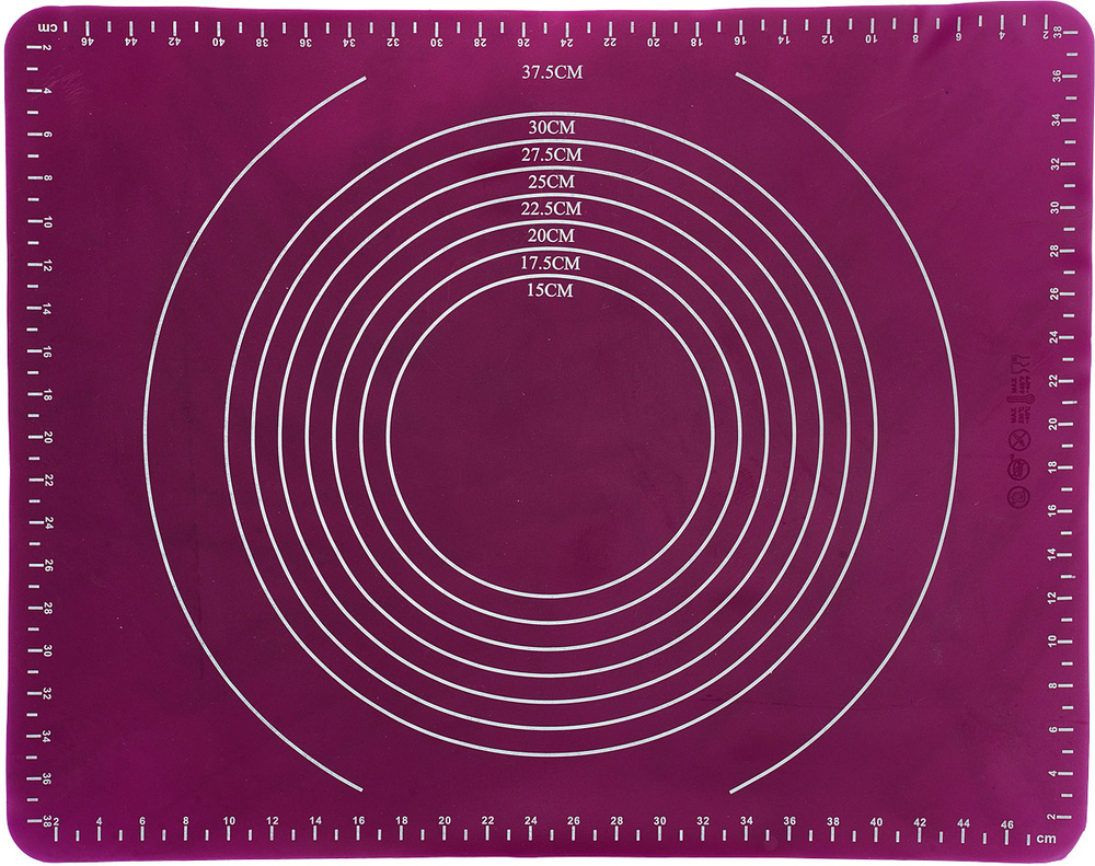 Коврик для теста "Paterra", 402-756, силиконовый, цвет в ассортименте, 40 х 50 см  #1