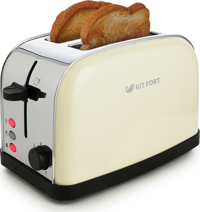 Kitfort Тостер КТ-2014-2 850 Вт,  тостов - 2, бежевый #1