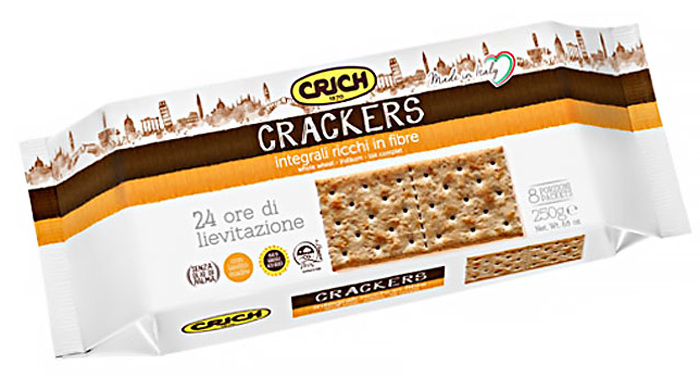 Крекер Crich Crackers Integrali Whole Wheat Цельнозерновой, 250г #1