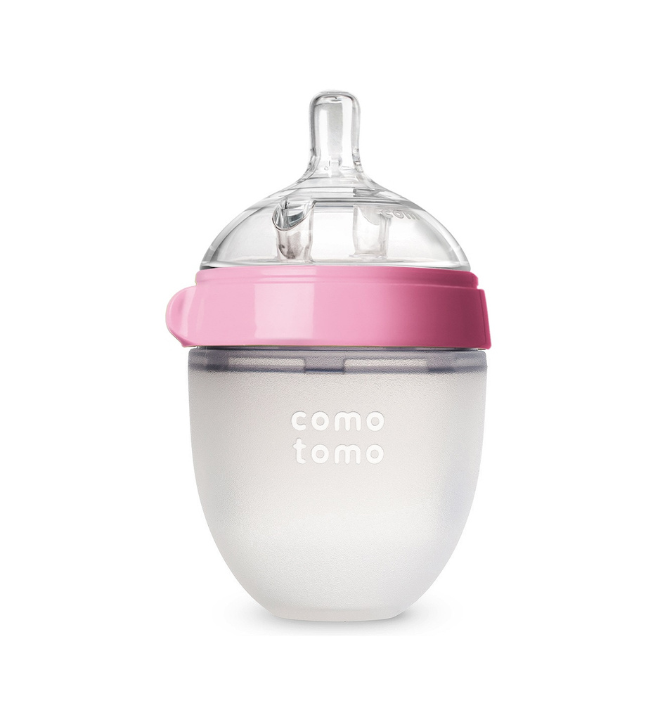 Бутылочка Comotomo Natural Feel Baby Bottle 150 мл розовый #1