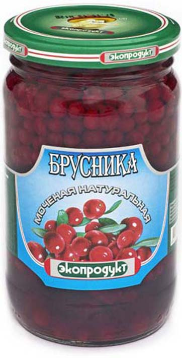 Брусника моченая Экопродукт, натуральная, 340 г #1