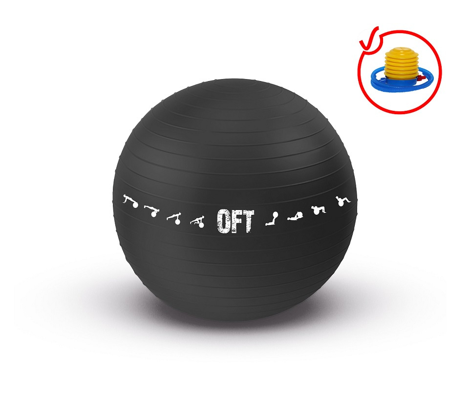 Гимнастический мяч 75 см ORIGINAL FIT.TOOLS FT-GBPRO-75BK #1