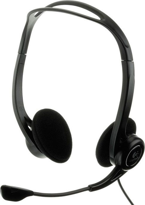 Наушники с микрофоном Logitech PC Headset 960 USB, черный (981-000100) #1