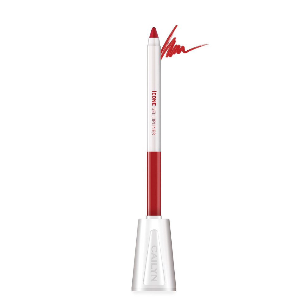 CAILYN Карандаш для губ ICone Gel LipLiner with Sharpner Holder оттенок L01 Apple Redр  #1