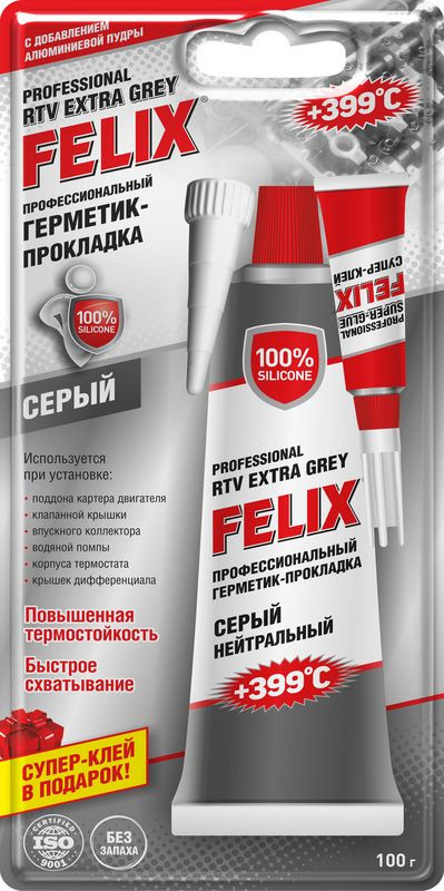 Герметик-прокладка Felix, 411040110, серый, 100 г #1