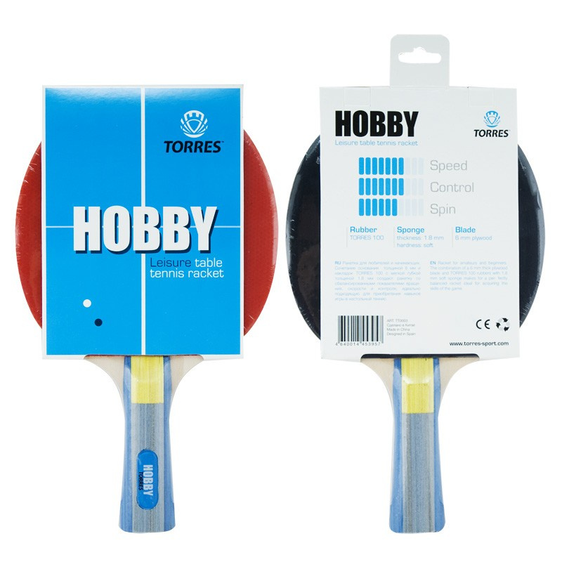 Ракетка для настольного тенниса Torres Hobby, TT0003 #1