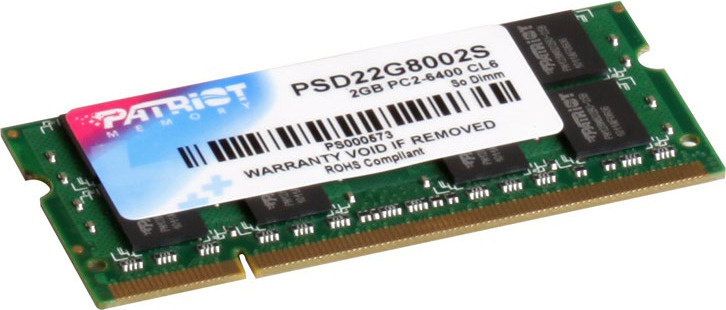 Patriot Memory Оперативная память Signature DDR2 800 МГц 1x2 ГБ (PSD22G8002S) #1