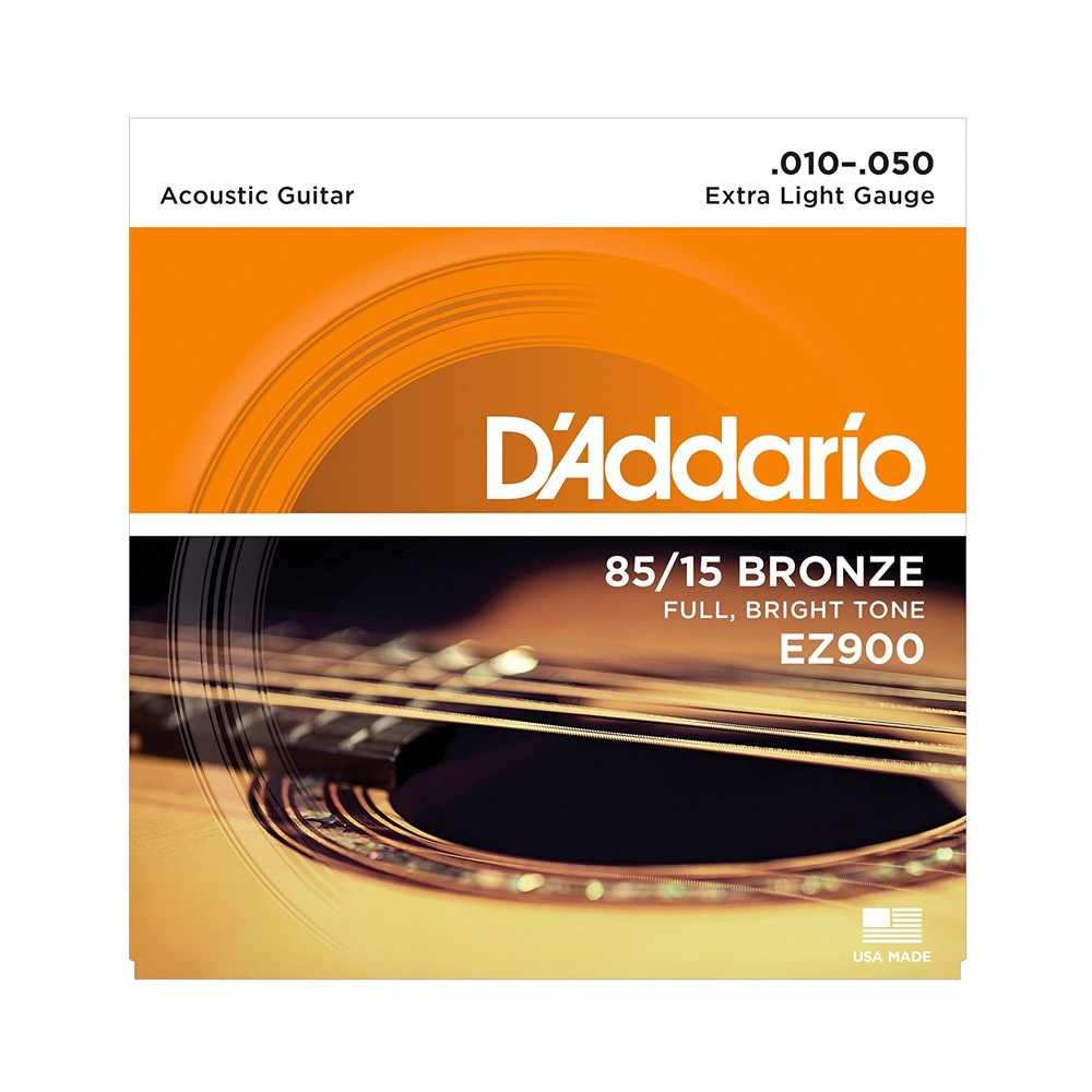 Струны для акустической гитары Extra Light 10-50 D'Addario EZ900 AMERICAN BRONZE 85/15  #1