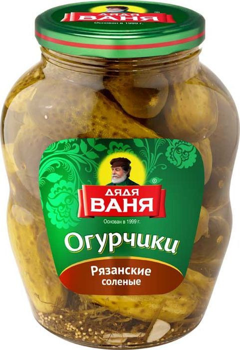 Огурцы соленые Дядя Ваня "Рязанские", 1,8 кг #1