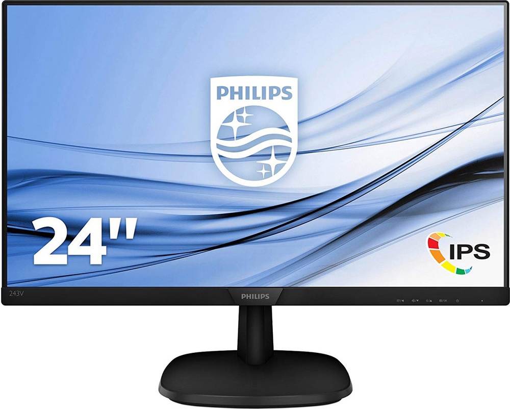 Philips 23.8" Монитор 243V7QSB/01, черный #1