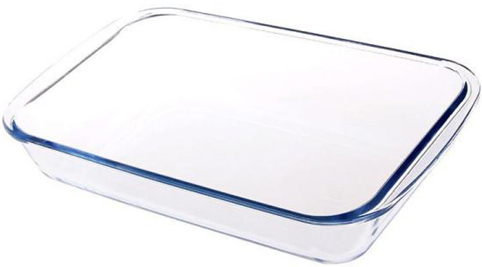 Форма для выпечки стеклянная, прямоугольная Bekker, BK-8824, 35 х 21 х 5,5 см  #1