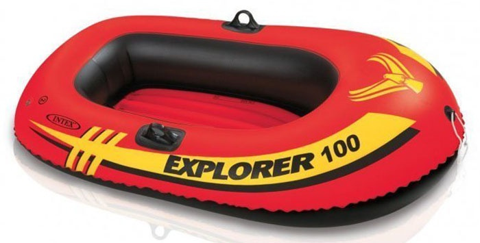 Надувная лодка INTEX EXPLORER 100, 58329, красный #1