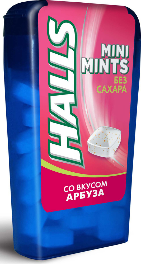 Конфеты без сахара Halls Mini Mints со вкусом арбуза, 12,5 г #1