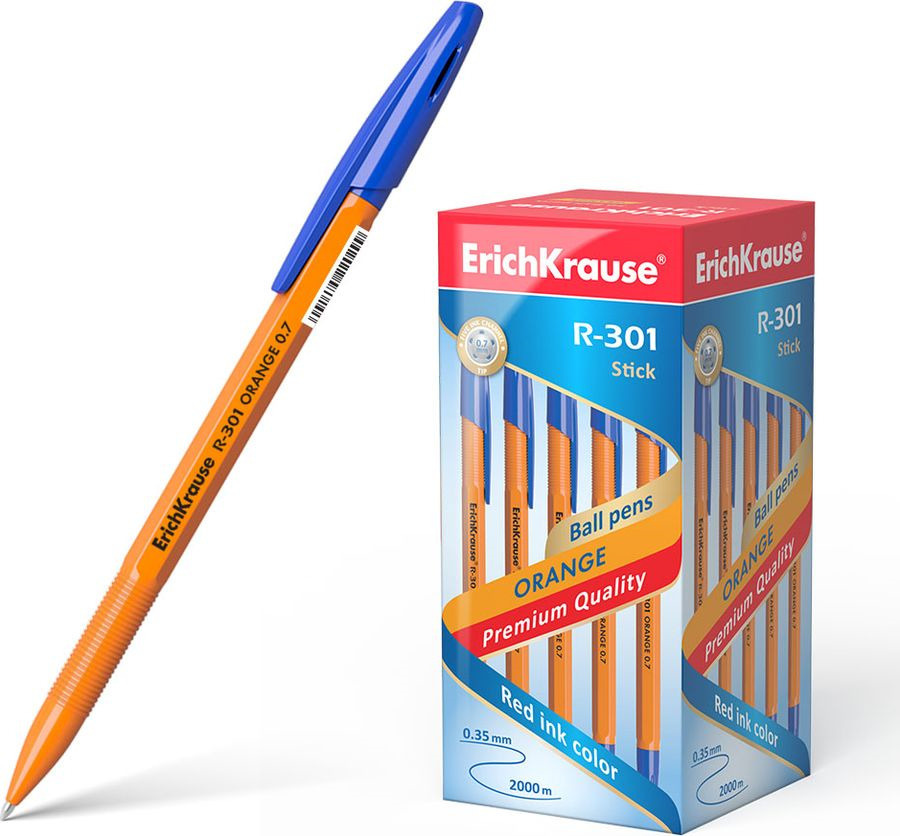  Ручка Шариковая, толщина линии: 0.35 мм, цвет: Синий, 50 шт. #1