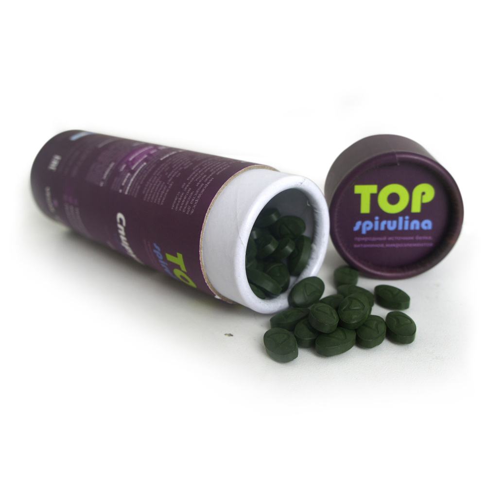 Спирулина органик, TOP Spirulina,100 гр таблетки в тубусе #1