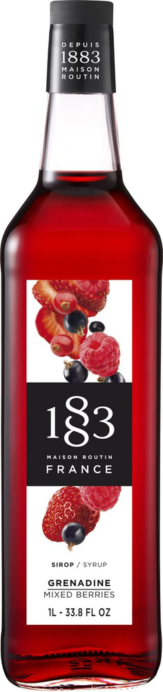 Сироп 1883 Maison Routin Гренадин со вкусом и ароматом ягодного ассорти Франция, 1 л  #1