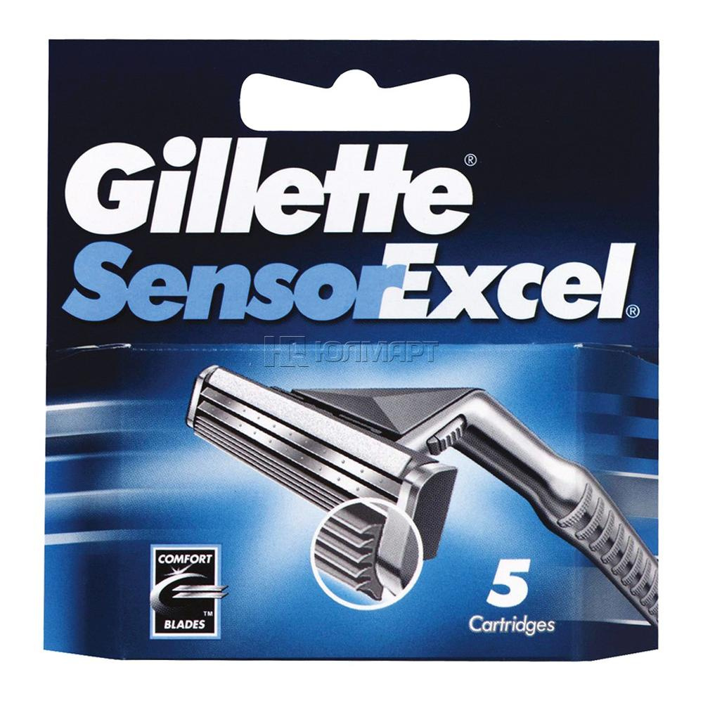 Сменные кассеты для бритв Gillette Сменные кассеты SensorExcel, 5 шт  #1