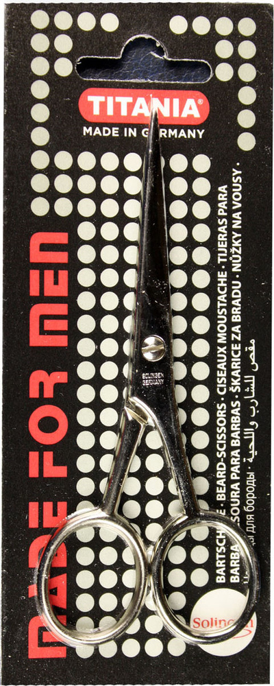 Ножницы для бороды Titania, 1050/9, серый металлик #1