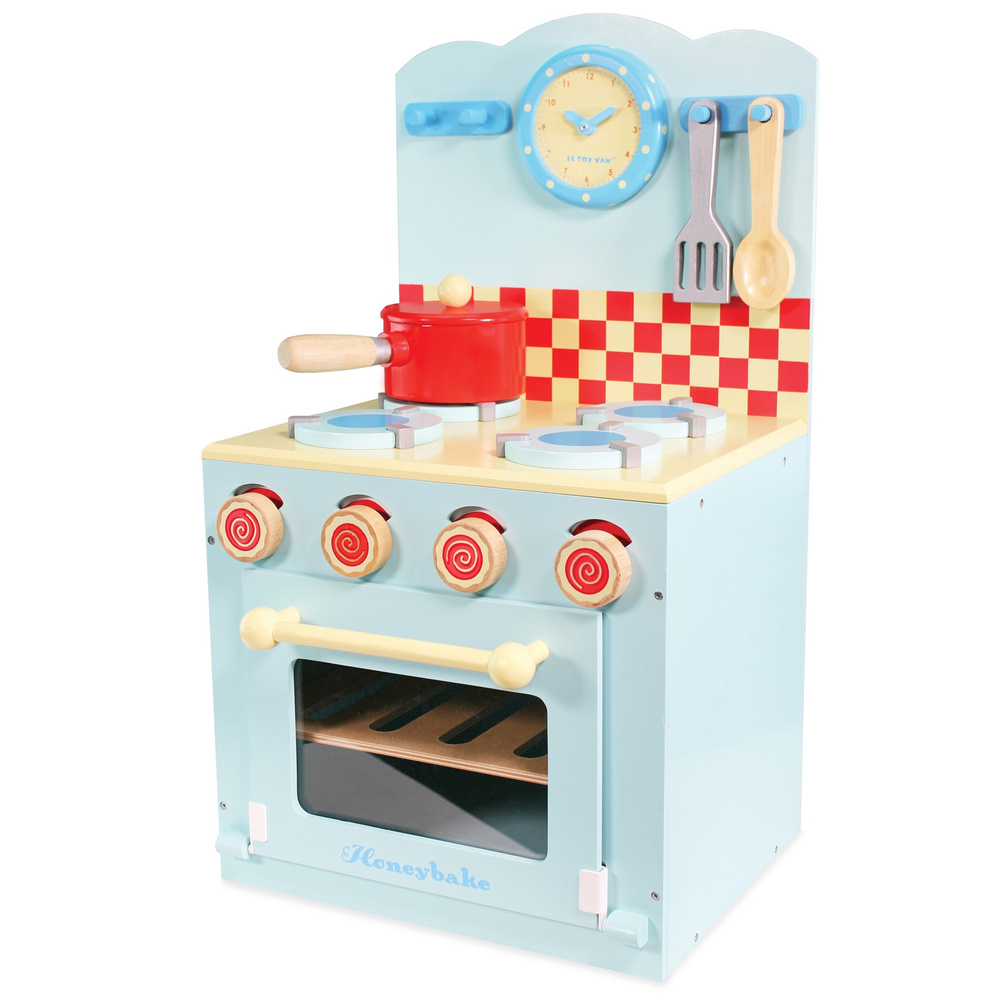 Кухня детская игровая деревянная плита с утварью Le Toy Van, посуда в комплекте  #1