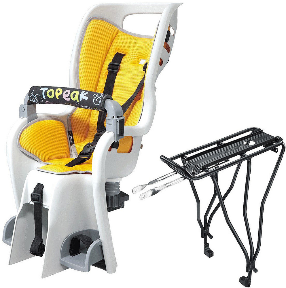 Велокресло детское Topeak Babyseat II, с багажником, для в-в с диск. тормозами 26-29  #1