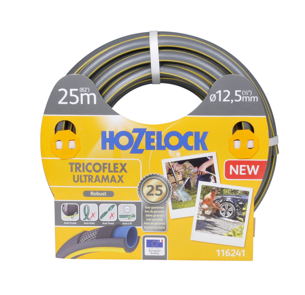 Шланг для полива HoZelock "Tricoflex Ultramax" 116241, 1/2" 25 м #1