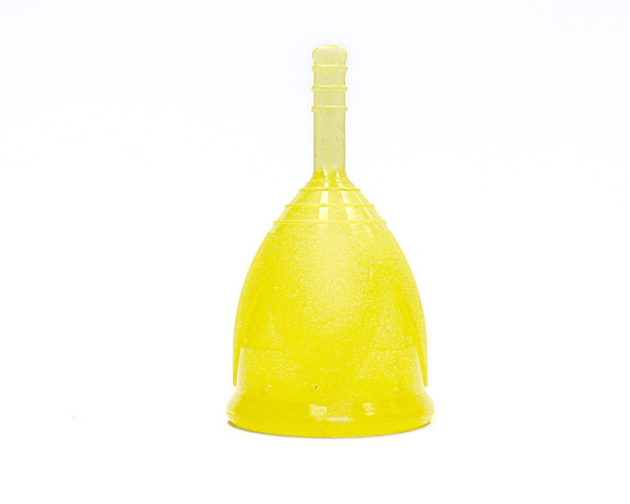 Чаша менструальная, Тюльпан L, желтый 40мл #1