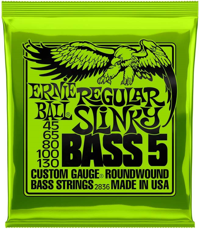 Струны для бас-гитары ERNIE BALL 2836 5-STRING REGULAR SLINKY - (45-65-80-100-130) #1