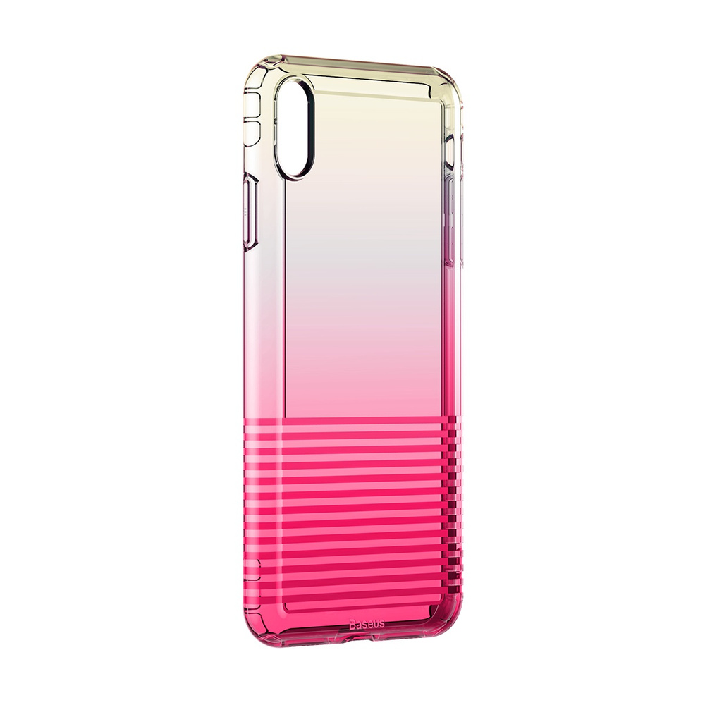 Чехол Baseus Colorful Airbag Protection для iPhone X/XS, цвет Розовый (WIAPIPH58-XC04)  #1