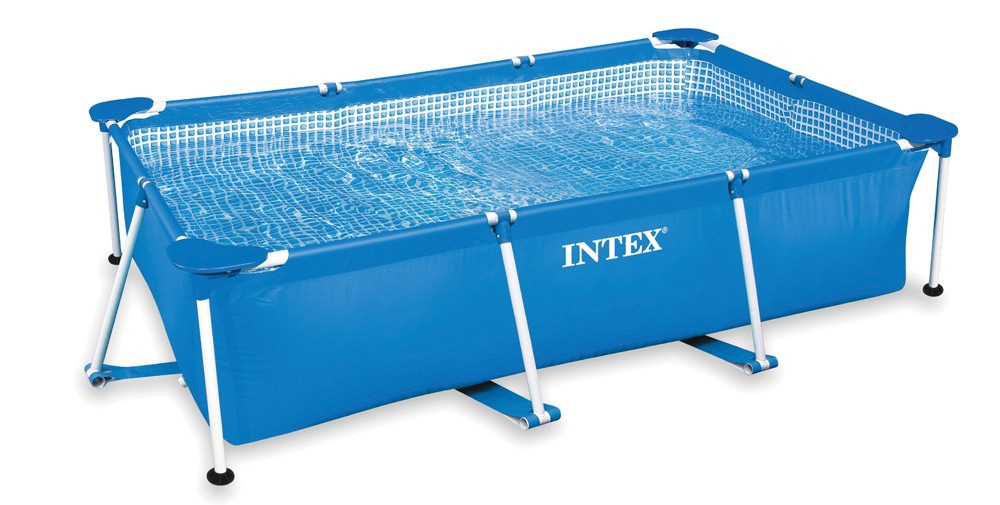 Каркасный бассейн 220х150х60см прямоугольный, Rectangular Frame Pool Intex 28270  #1