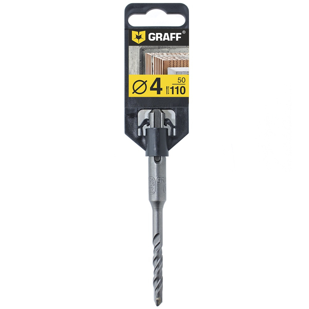 Сверло по бетону Graff, SDS-plus, GSPD04110, 4 х 50 х 110 мм #1