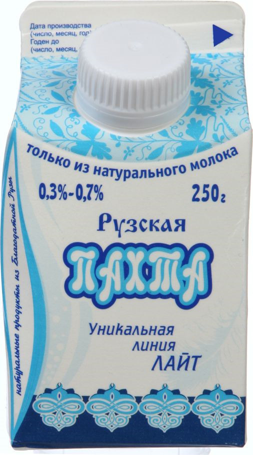 Пахта Рузское молоко Пахта, пастеризованная, 0,3-0,7%, 250 г #1