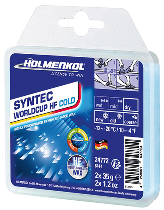 Парафин Holmenkol Syntec World Cup Hf Cold, высокофторовый, 24772, 35 г х 2 шт  #1