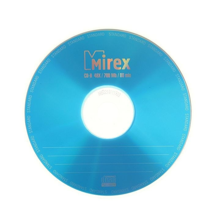 Диск CD-R Mirex 700 Mb 48х, Standard, в бумажном конверте, 1 шт (UL120051A8C)  #1