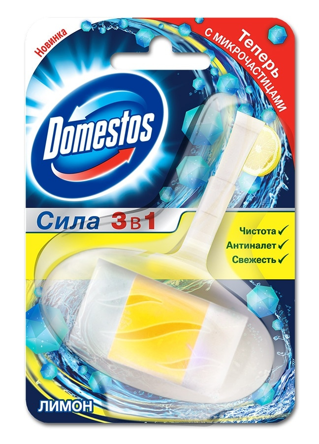 Блок гигиенический для унитаза Domestos Лимон, 40 гр #1