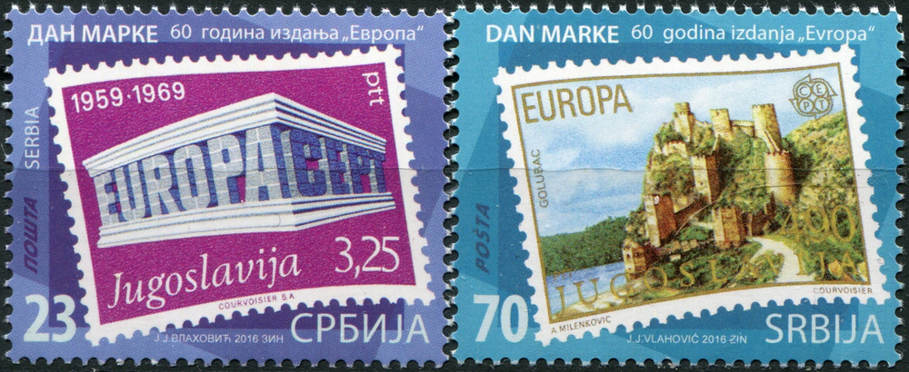 Сербия. 2016. 60 лет совместного выпуска марок EUROPA (Серия. MNH OG)  #1