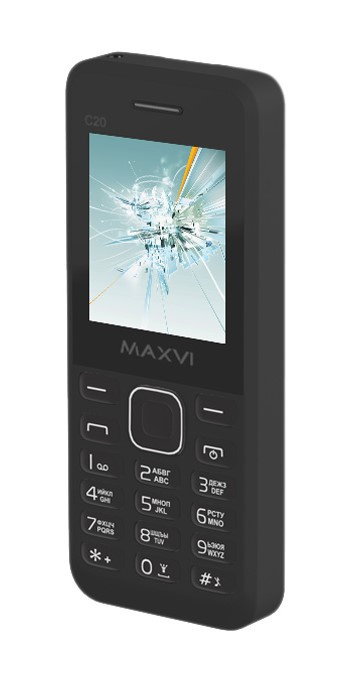 Maxvi Мобильный телефон Maxvi C20, черный #1