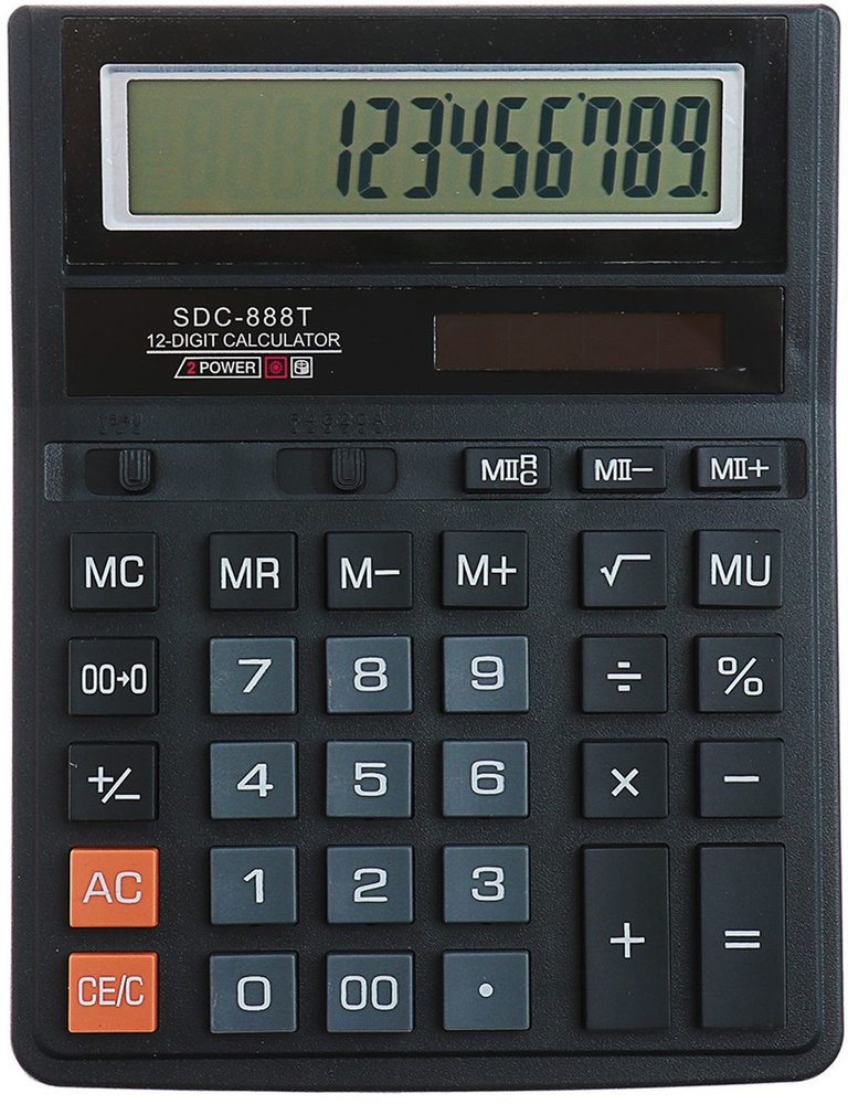 Калькулятор SDC-888T, настольный, 12-разрядный, мультиколор #1