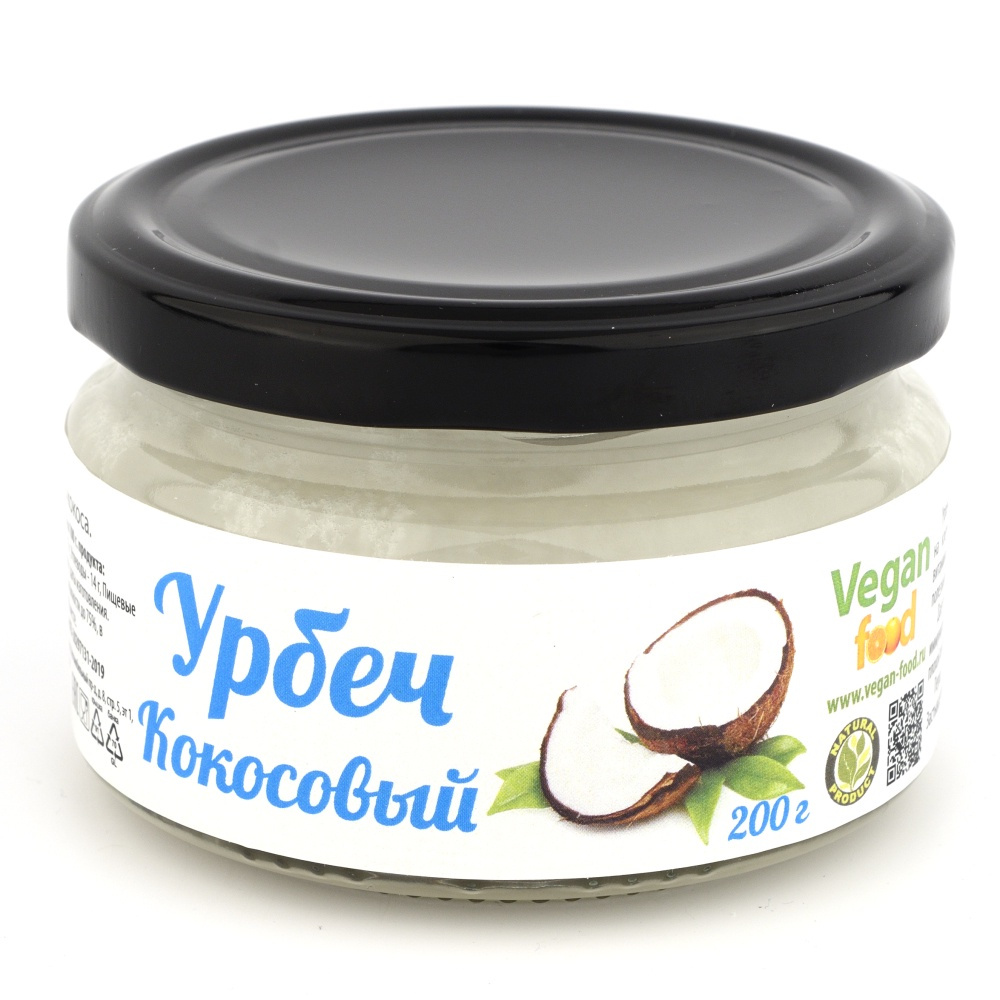 Урбеч кокосовый из мякоти кокоса Vegan food, 200 г #1